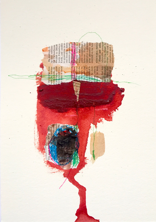 Mixed Media Collage. 3 New Works on Paper. « Outlook8studio Visual